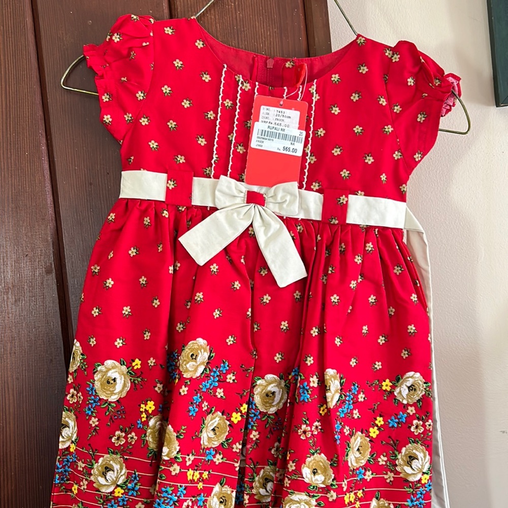 NWT  rich red Childs dress